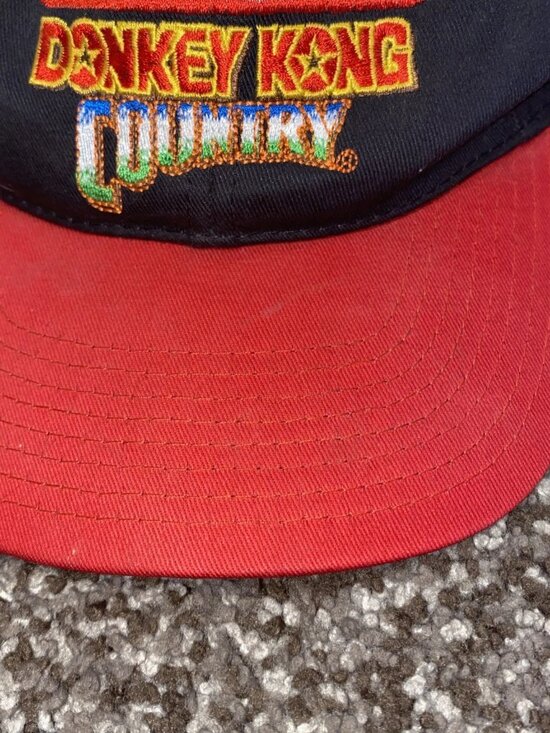 VTG 90s Nintendo Donkey Kong Country SNES Promo Snapback Hat Cap HTF main image 11